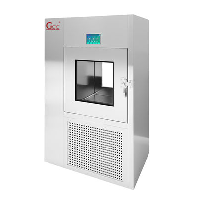 Ventana de transferencia de acero inoxidable de alta eficiencia de laboratorio / caja de entrada de la sala limpia / caja de transferencia de la ducha de aire