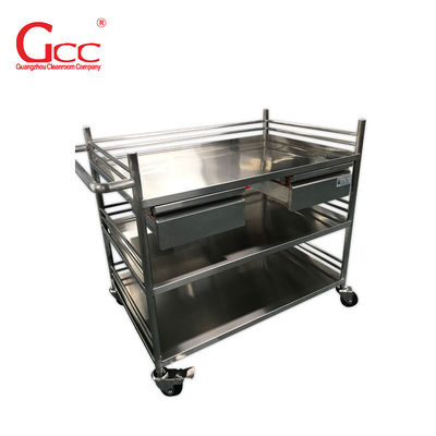 Fabricante Trolley de acero inoxidable para deslizamiento fácil para hospitales o industria alimentaria