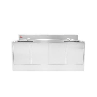 Lavarro de laboratorio médico de hospital de acero inoxidable 304 a medida