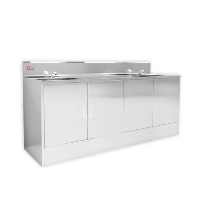 Lavarro de laboratorio médico de hospital de acero inoxidable 304 a medida