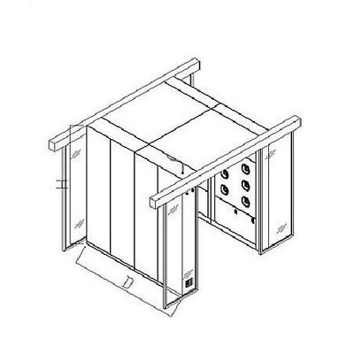 Modificó cuatro la ducha de aire para requisitos particulares del recinto limpio del cargo de las personas 120V