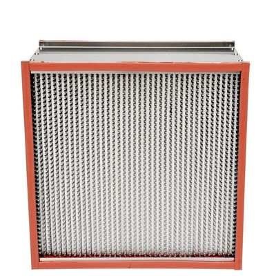 filtro de alta temperatura de 250m3/H 400degree H14 Hepa con la placa de bafle