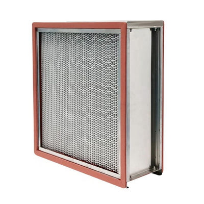 filtro de alta temperatura de 250m3/H 400degree H14 Hepa con la placa de bafle