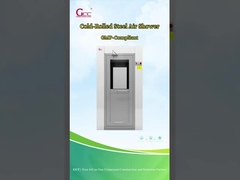 Placa de frío exterior recubierta con motor de alto flujo de aire y gabinete de ducha de aire de acero inoxidable interno