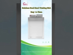 Fregadero de acero inoxidable para lavado de manos para una sola persona