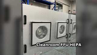 Sala limpia FFU Filtración HEPA energéticamente eficiente